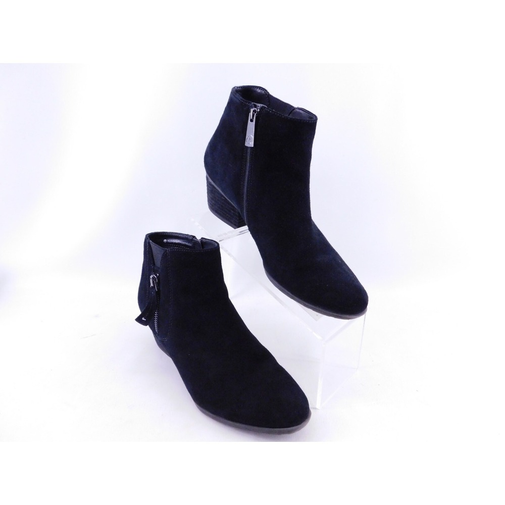 Blondo Ibiza Waterproof Ankle Booties Womens Size 8.5‎ M Black Suede Leather Zip